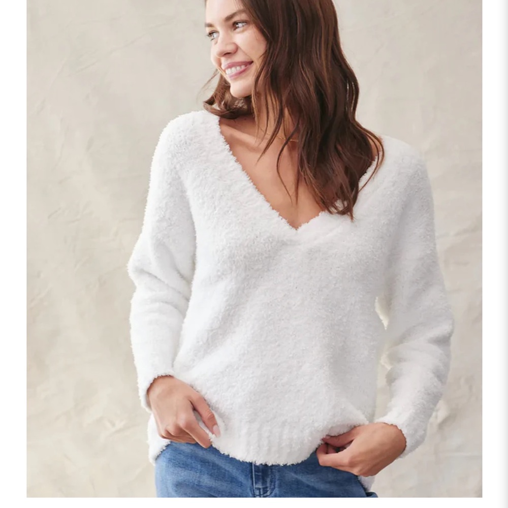 Bella Dahl Relaxed V Neck Sweater NWT